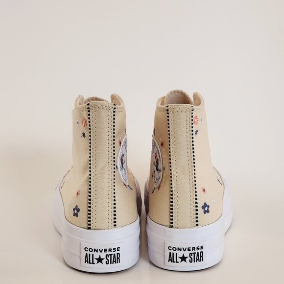 Converse CTAS Lift Hi Petite Petals Women's Platform Sneakers A14265C NWT - Picture 5 of 6